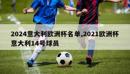 2024意大利欧洲杯名单,2021欧洲杯意大利14号球员